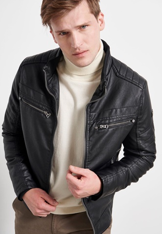 FUNKY BUDDHA-Ανδρικό jacket FUNKY BUDDHA μαύρο