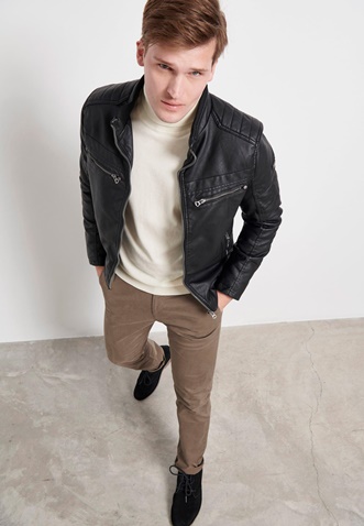 FUNKY BUDDHA-Ανδρικό jacket FUNKY BUDDHA μαύρο