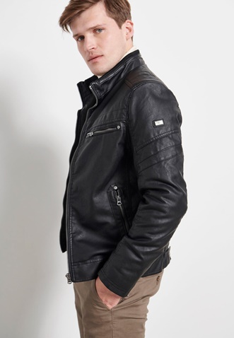 FUNKY BUDDHA-Ανδρικό jacket FUNKY BUDDHA μαύρο