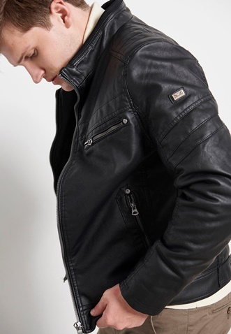 FUNKY BUDDHA-Ανδρικό jacket FUNKY BUDDHA μαύρο
