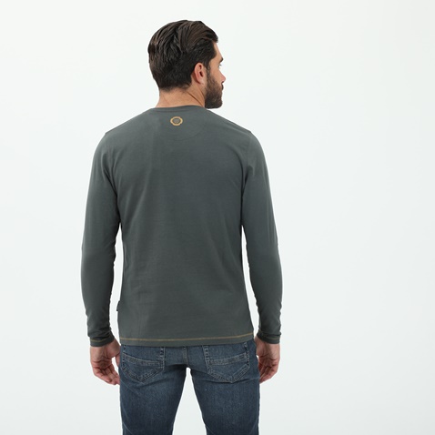 NAVY & GREEN-Ανδρική μπλούζα NAVY & GREEN γκρι