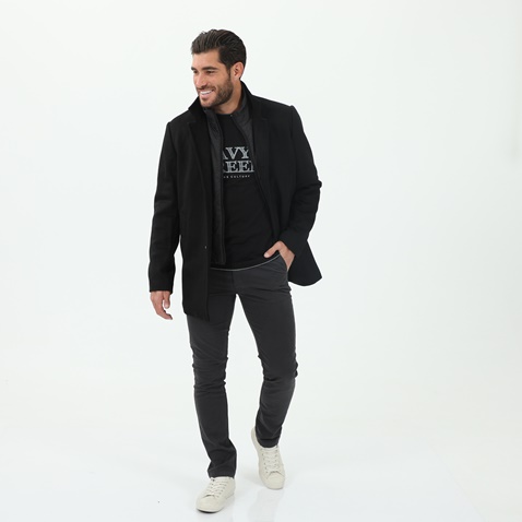 NAVY & GREEN-Ανδρική μπλούζα NAVY & GREEN μαύρη
