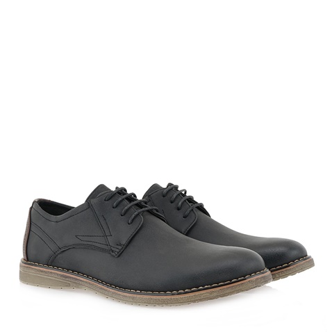 JK LONDON-Ανδρικά casual δετά παπούτσια JK LONDON μαύρο 