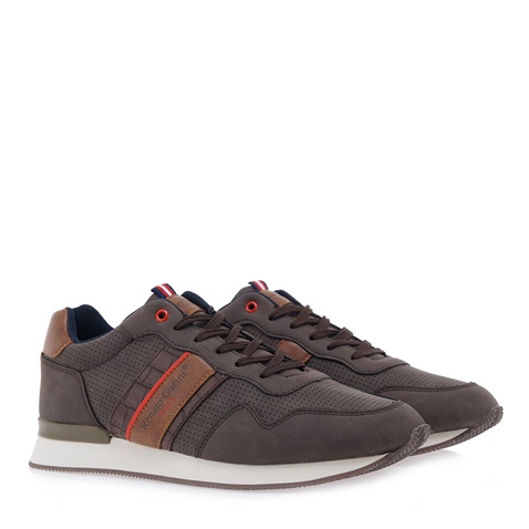 RENATO GARINI-Ανδρικά παπούτσια sneakers RENATO GARINI P57000661 καφέ 