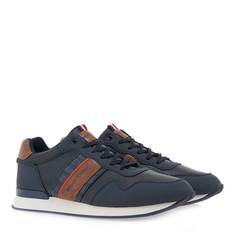 RENATO GARINI-Ανδρικά παπούτσια sneakers RENATO GARINI P57000661N76 μπλε