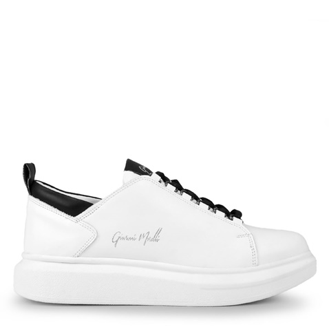 GIOVANNI MORELLI-Ανδρικά παπούτσια sneakers GIOVANNI MORELLI P507U0802 λευκά μαύρα