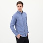 NAVY & GREEN-Ανδρικό πουκάμισο NAVY & GREEN COMFORT FIT μπλε