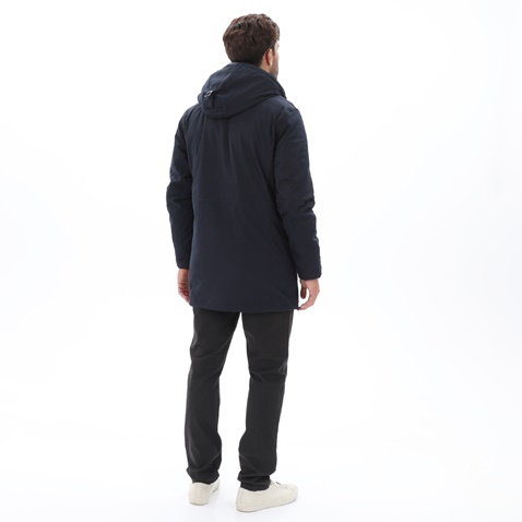 NAVY & GREEN-Ανδρικό jacket τύπου parka NAVY & GREEN σκούρο μπλε