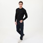NAVY & GREEN-Ανδρικό basic πουλόβερ NAVY & GREEN μαύρο
