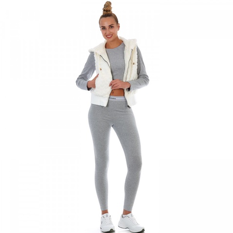 ADMIRAL-Γυναικείο γούνινο γιλέκο Admiral Vest Valori μπεζ