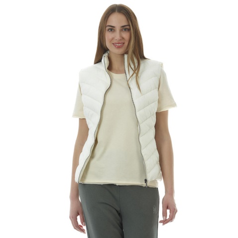 ADMIRAL-Γυναικείο αμάνικο μπουφάν ADMIRAL Vest Serri μπεζ