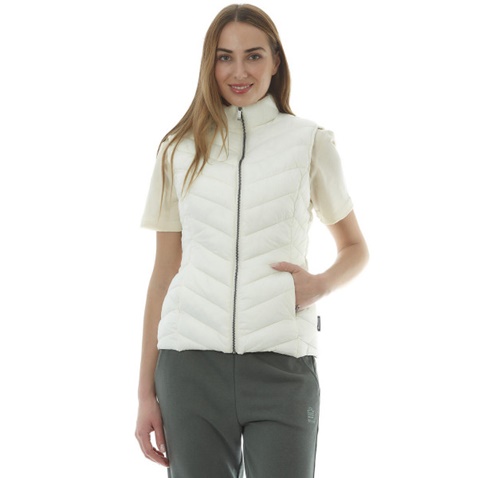 ADMIRAL-Γυναικείο αμάνικο μπουφάν ADMIRAL Vest Serri μπεζ