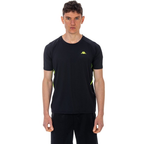 KAPPA-Ανδρικό αθλητικό t-shirt Kappa Omen μαύρο