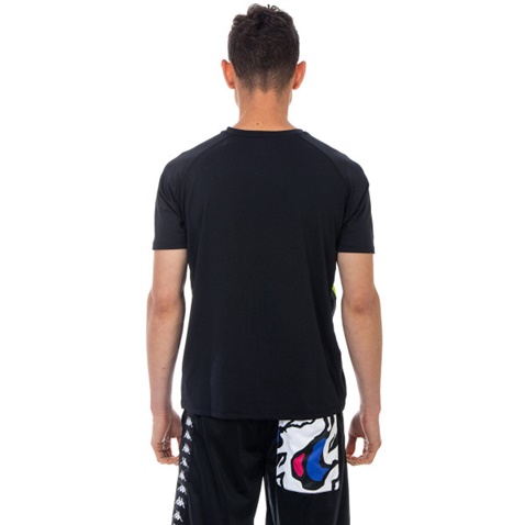 KAPPA-Ανδρικό αθλητικό t-shirt Kappa Omen μαύρο