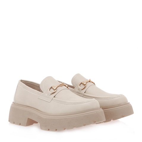 EXE-Γυναικεία loafers EXE O119R8642 μπεζ