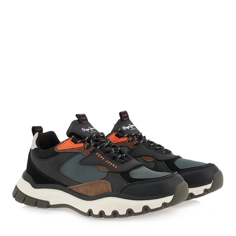PEPE JEANS-Ανδρικά sneakers PEPE JEANS P50630861 μαύρα χακί