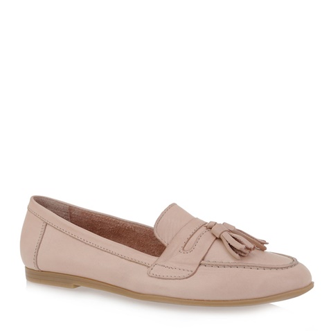 JK LONDON-Γυναικεία μοκασίνια loafers JK LONDON M108U3001 nude 