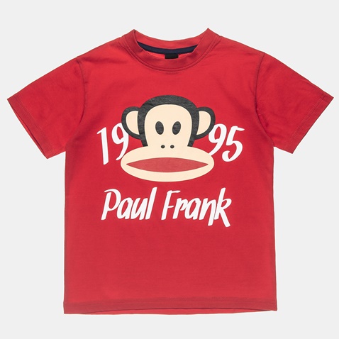 PAUL FRANK-Παιδικό σετ από t-shirt και βερμούδα PAUL FRANK κόκκινη μπλε