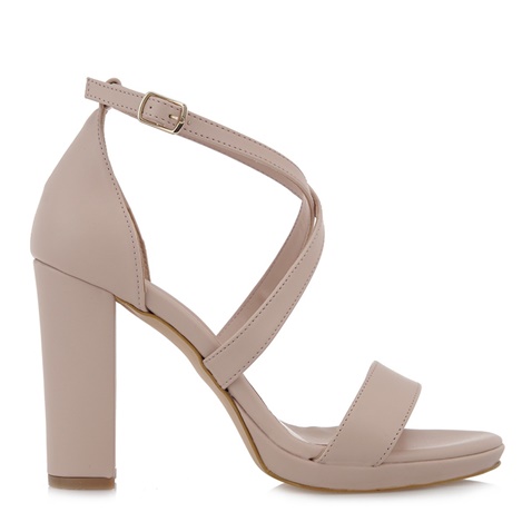 JK LONDON-Γυναικεία πέδιλα JK LONDON Q40965005 μπεζ nude