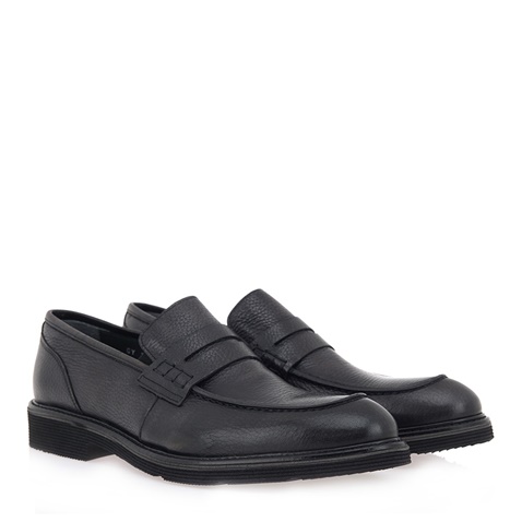 GIOVANNI MORELLI-Ανδρικά παπούτσια loafers GIOVANNI MORELLI P562A1412 μαύρα