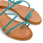 TSAKIRIS MALLAS-Γυναικεία flats πέδιλα TSAKIRIS MALLAS O41009741 τυρκουάζ