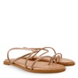 TSAKIRIS MALLAS-Γυναικεία flats πέδιλα TSAKIRIS MALLAS O41009741 ροζ χρυσά