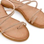 TSAKIRIS MALLAS-Γυναικεία flats πέδιλα TSAKIRIS MALLAS O41009741 ροζ χρυσά