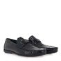 GIOVANNI MORELLI-Ανδρικά παπούτσια loafers GIOVANNI MORELLI P562A0941 μαύρα κροκό λουστρίνι