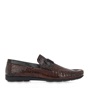 GIOVANNI MORELLI-Ανδρικά παπούτσια loafers GIOVANNI MORELLI P562A0941 καφε κροκό λουστρίνι