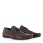 GIOVANNI MORELLI-Ανδρικά παπούτσια loafers GIOVANNI MORELLI P562A0941 καφε κροκό λουστρίνι