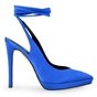 TSAKIRIS MALLAS-Γυναικείες σατέν γόβες slingback TSAKIRIS MALLAS O41009346 μπλε 
