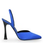 TSAKIRIS MALLAS-Γυναικείες γόβες slingback TSAKIRIS MALLAS O41009025 μπλε ηλεκτρίκ σατέν