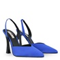 TSAKIRIS MALLAS-Γυναικείες γόβες slingback TSAKIRIS MALLAS O41009025 μπλε ηλεκτρίκ σατέν