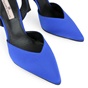 TSAKIRIS MALLAS-Γυναικείες γόβες slingback TSAKIRIS MALLAS O41009025 μπλε ηλεκτρίκ σατέν