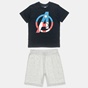 DISNEY-Παιδικό σετ πιτζάμας DISNEY Marvel Avengers μαύρο γκρι