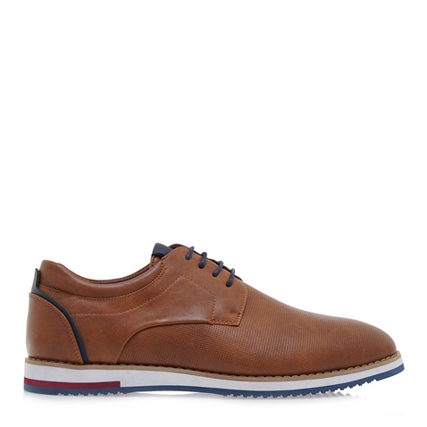 JK LONDON-Ανδρικά casual δετά παπούτσια JK LONDON Q592A6621 καφέ ταμπά μπλε