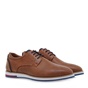 JK LONDON-Ανδρικά casual δετά παπούτσια JK LONDON Q592A6621 καφέ ταμπά μπλε