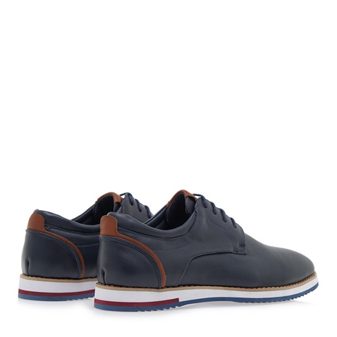 JK LONDON-Ανδρικά casual δετά παπούτσια JK LONDON Q592A6621 μπλε ταμπά