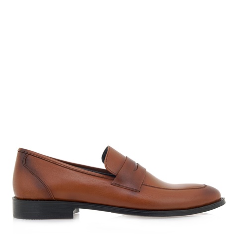 OZIYS-Ανδρικά loafers OZIYS P560A5002 καφέ ταμπά