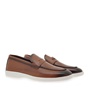 OZIYS-Ανδρικά loafers OZIYS P560A3012 καφέ ταμπά