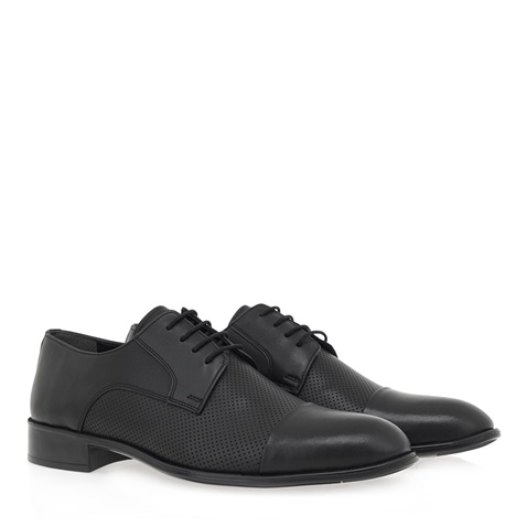 TARDELLI-Ανδρικά δετά evening παπούτσια TARDELLI P560A3442 μαύρα