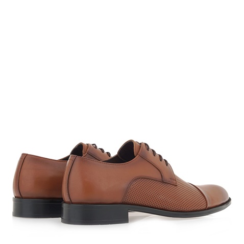 TARDELLI-Ανδρικά δετά evening παπούτσια TARDELLI P560A3442 καφέ ταμπά