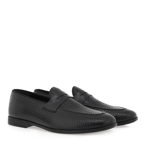 OZIYS-Ανδρικά loafers OZIYS P560A1101 μαύρα