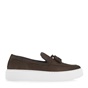OZIYS-Ανδρικά loafers OZIYS Q560A6012 καφέ nubuck