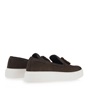 OZIYS-Ανδρικά loafers OZIYS Q560A6012 καφέ nubuck