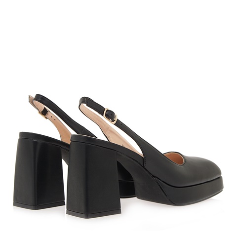 LA BOTTINE-Γυναικείες slingback γόβες LA BOTTINE Q419X9935 μαύρες