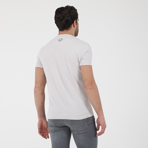 NAVY & GREEN-Ανδρικό t-shirt NAVY & GREEN γκρι ice