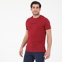 NAVY & GREEN-Ανδρικό t-shirt NAVY & GREEN κόκκινο