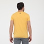 NAVY & GREEN-Ανδρικό t-shirt NAVY & GREEN κίτρινο