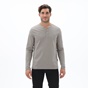 NAVY & GREEN-Ανδρικό μακρυμάνικο t-shirt NAVY & GREEN γκρι